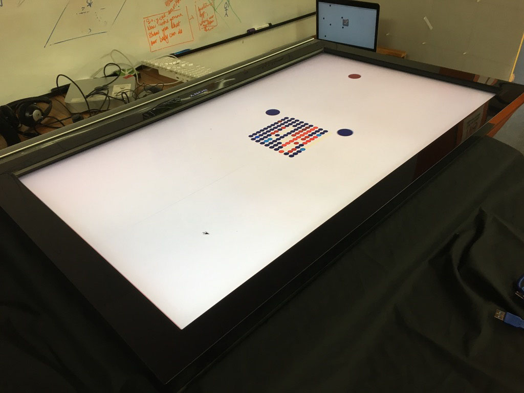 Prototype playing on screen