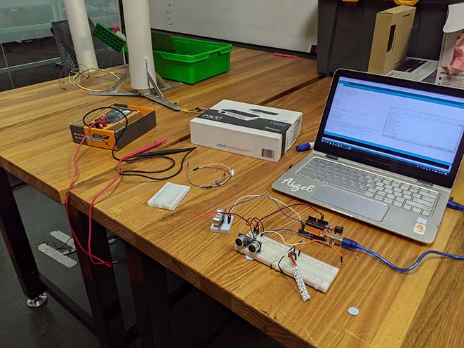 two ultrasonic sensors not working together