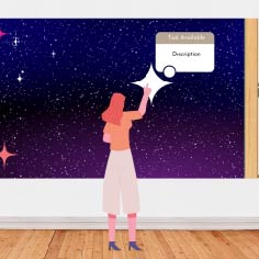 Animated image of Galaxy Charter with user gesture interaction